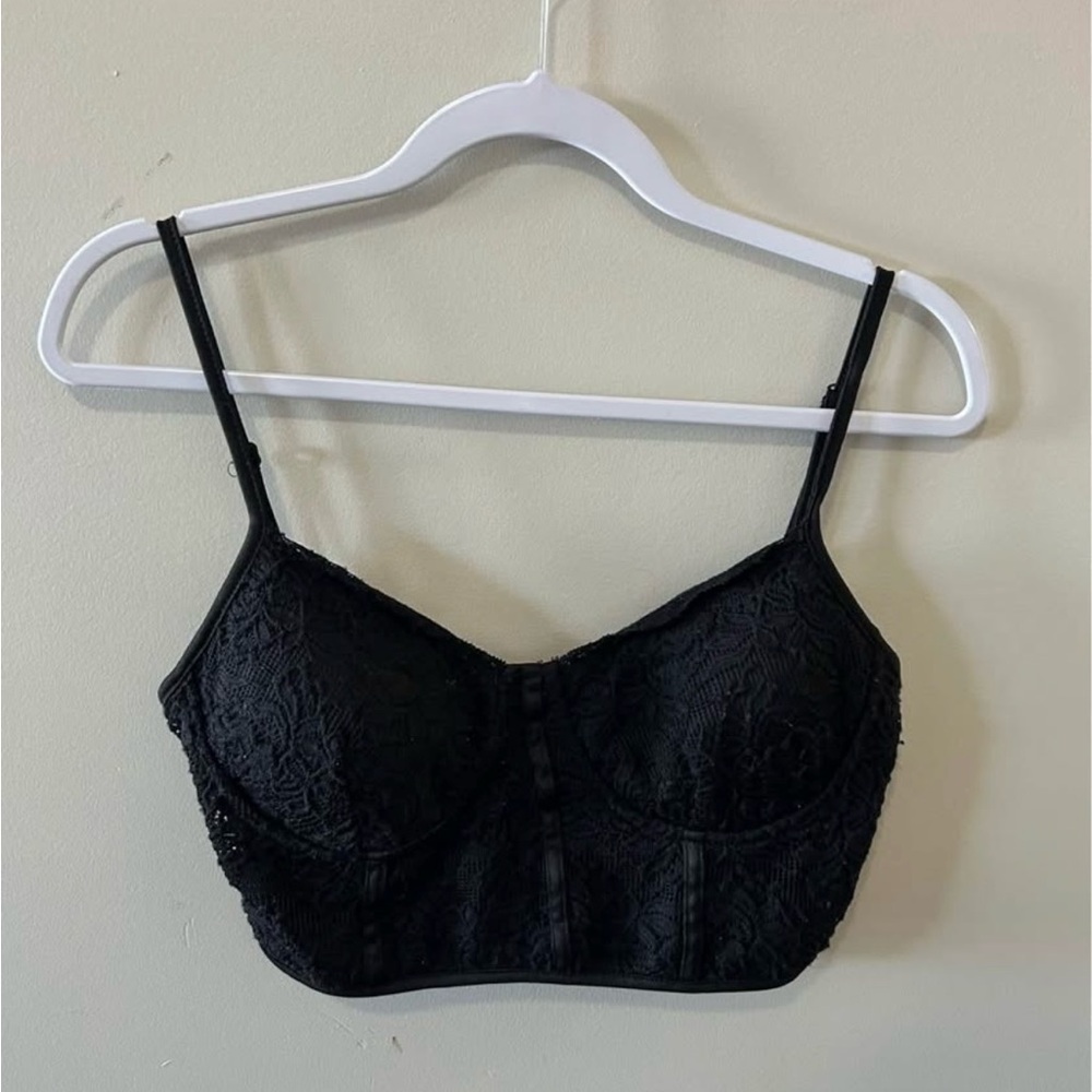 Elegant Black Lace Bralette